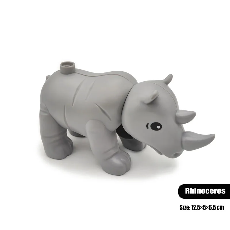 Large Building Block Ocean Zoo Whale Crocodile Lion Kangaroo Dolphin Wild Animal Block Enlighten Toys For Children Gift construction blocks,building blocks,anime block toys