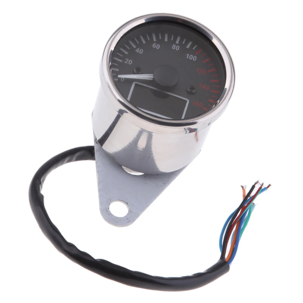 12V Digital Motorcycle Speedometer Odometer Fuel Meter Multifunction Gauge