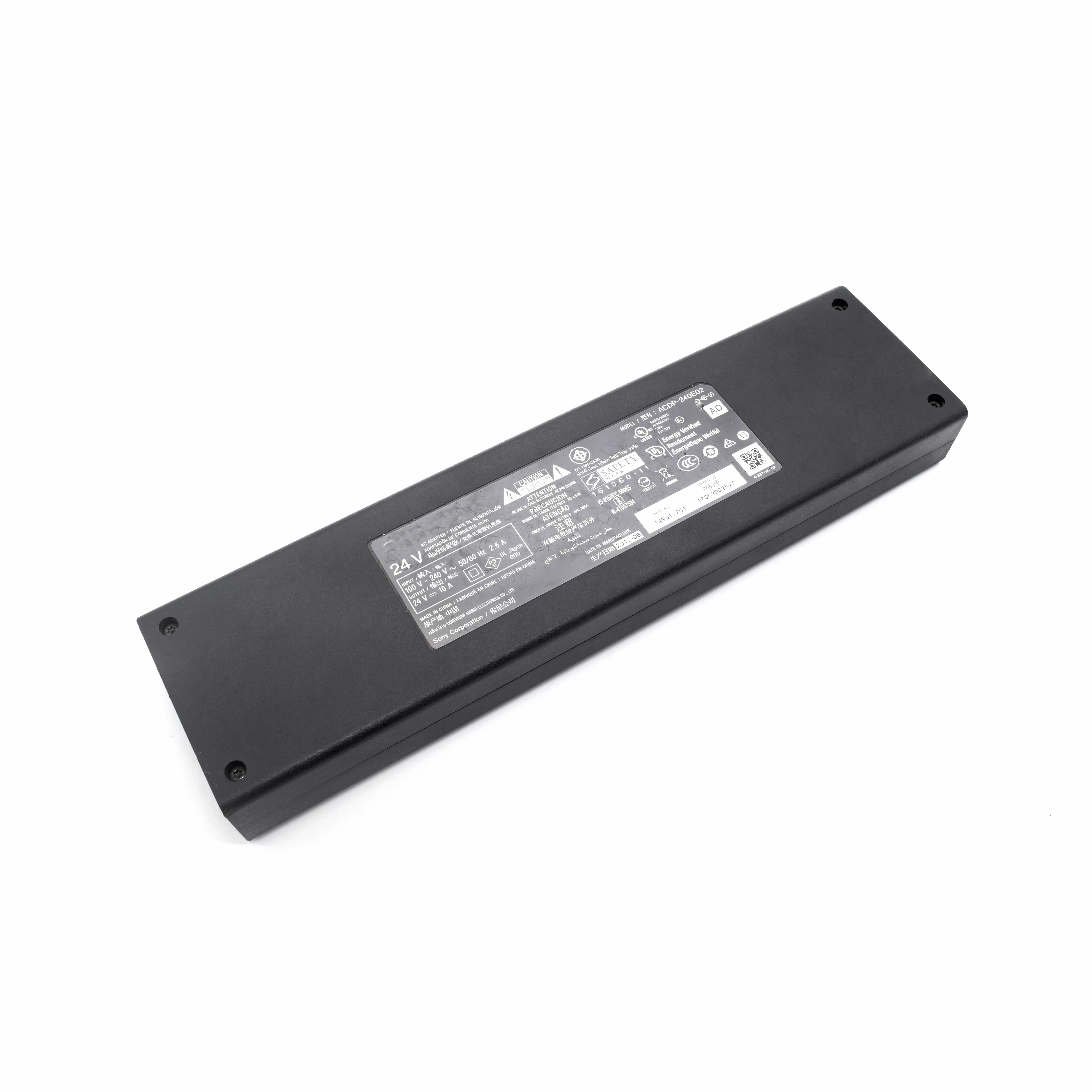 Используется ACDP-240E02 адаптер переменного тока блок питания 24V 10A 240W для sony XBR-65X900E XBR-65X907E tv