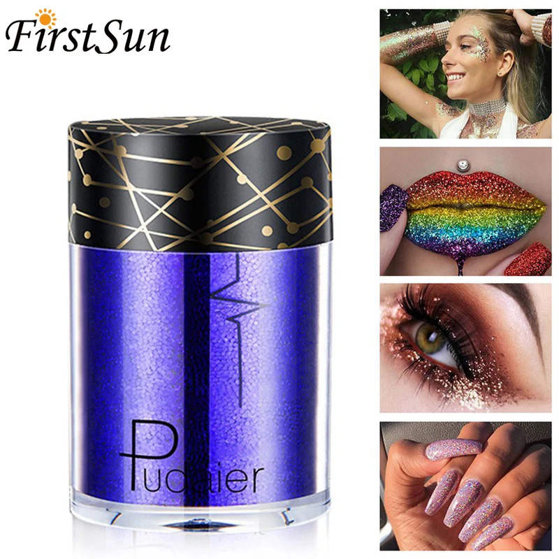 

Holographic Laser Eyeshadow Loose Powder Festival Glitter EyeShadow Face Hair Lips Makeup Pigmento Shimmer Cosmetics