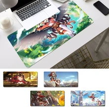 

Wholesale Genshin Impact Amber Mouse Pad Gaming MousePad Large Big Mouse Mat Desktop Mat Computer Mouse pad For Overwatch