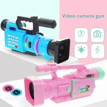 

Early Education Smart Toy Pretend Play Children Sound and Light Projection Camera Light Music Educational Toys Gifts for Boys