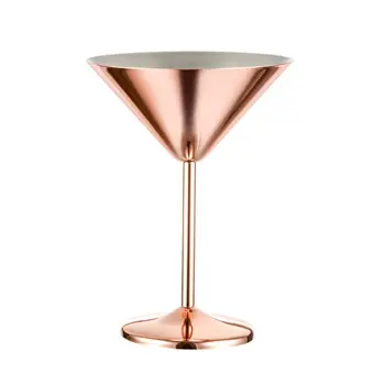 

Stainless Steel Cocktail Wine Cup Champagne Goblet Whiskey Glass Bar Drink Tool Q1FD