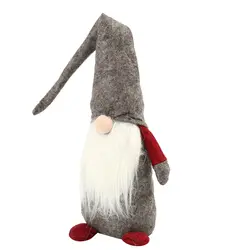 Счастливого Рождества Длинная с капюшоном шведский Санта гном плюшевые куклы украшения ручной работы эльф игрушка домашние украшения