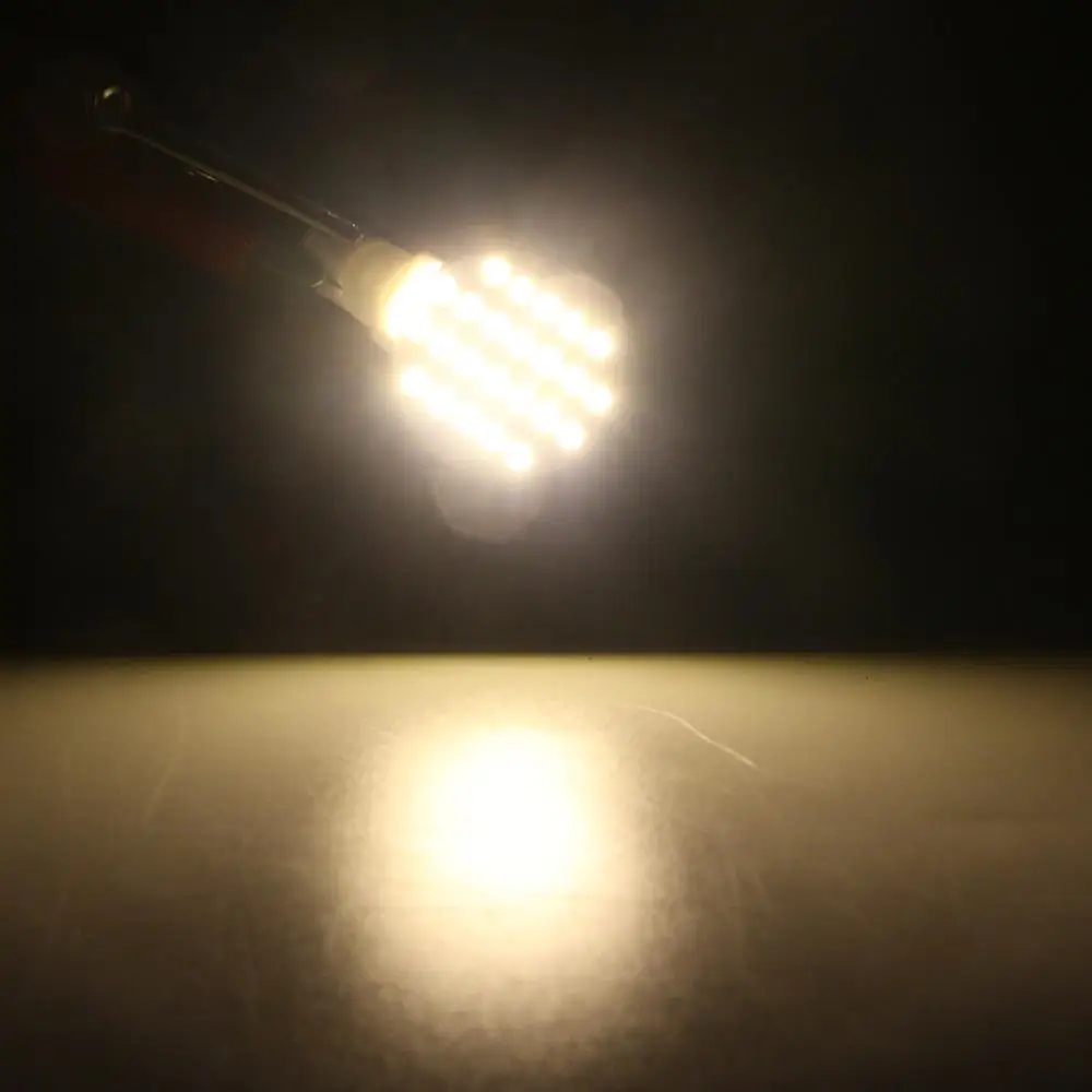 6x T10 клин 24-SMD 3528 12V высокой мощности светодиодный лампочка для лодки автомобиля свет теплый белый