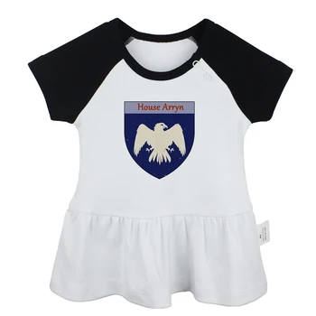 

Eagle Game of Thrones House Arryn of the Eyrie As High as Honor Design Newborn Baby Girls Dresses Toddler Infant Cotton Clothes