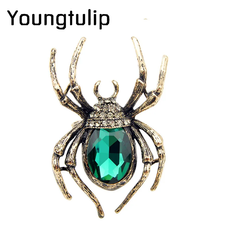 Новинка стильные женские броши Young Tulip красивые булавки в форме паука с