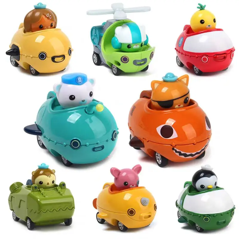Миниатюрные игрушечные фигурки из сплава Octonauts Car Captain Barnacles Kwazi подарок на