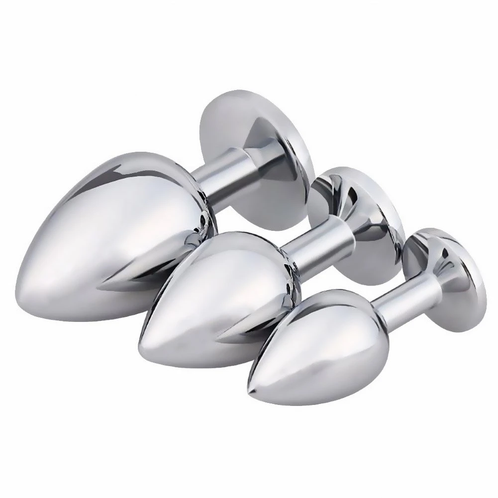 Anal butt plug en acier inoxydable design bijou fetish_voghion.com