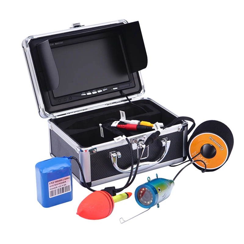 

Day And Night Controllable Ice Fishing Use In Fish Finder 7" Monitor Underwater Fishing Camera 1000 Tvl Led Infrared Ir Light