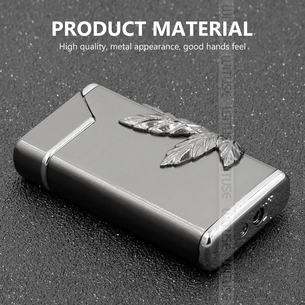New Refillable Torch Turbine Metal Lighter Jet Butane Fire Cigar gas Lighter Cigarette Butane Windproof Lighters With LED Light
