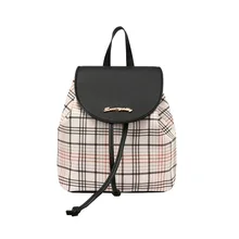 

Mini Backpack Crossbody Bag For Teenage Girl Plaid Women Shoulder Phone Purse Korean Style New Trendy Female Rucksack