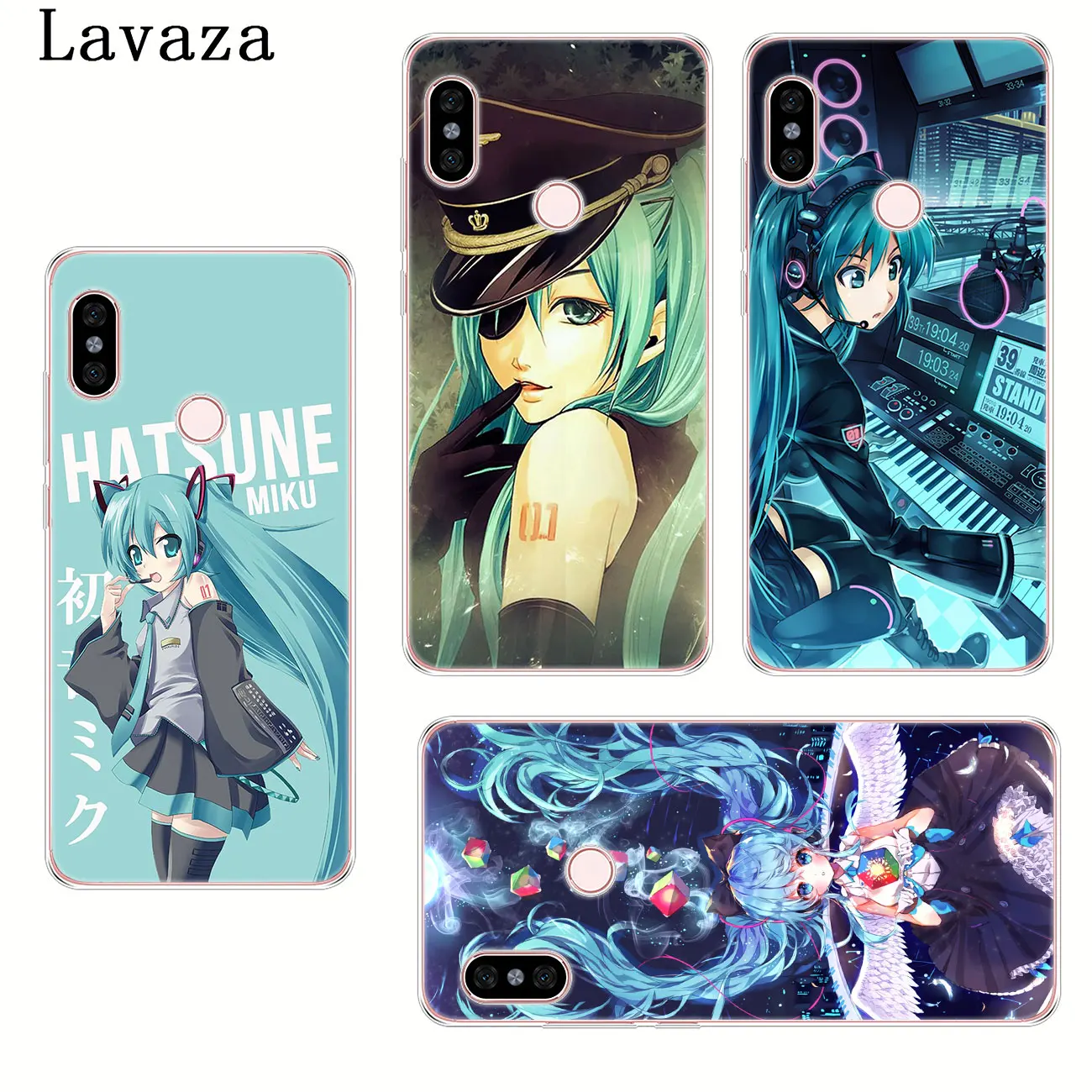 Жесткий чехол для телефона Lavaza Hatsune Miku с изображением Аниме Девушки для Xiaomi Redmi 8A 7A 6A 5A 4A K20 Note 8 7 5 6 Pro 4 4X