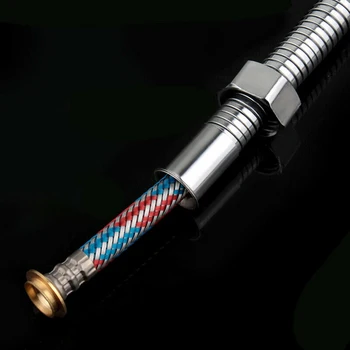 

1.5m Flexible Shower Head Hose Extra Long Stainless Steel Hand Held Bathroom Odorless EPDM Material Stainless Steel