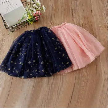 

summer girls pink navy star sparkle tulle tutu skirts baby girl skirt children clothing wholesale