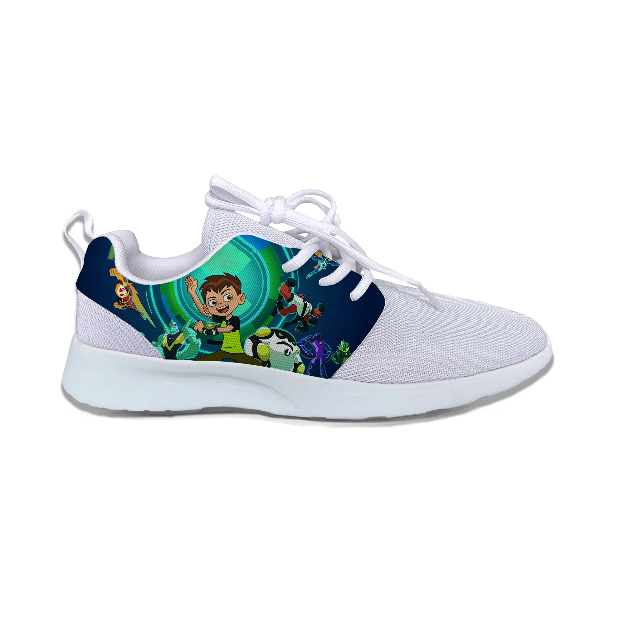 Ben4 Ben 10 Горячие крутые Vogue смешные спортивные кроссовки мультфильм дети аниме дышащие легкие кроссовки подарок для мальчиков девочек детей - Цвет: Ben4