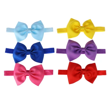 

1pc baby girl headband bow ribbon hair bow hair band for newborn infant supply