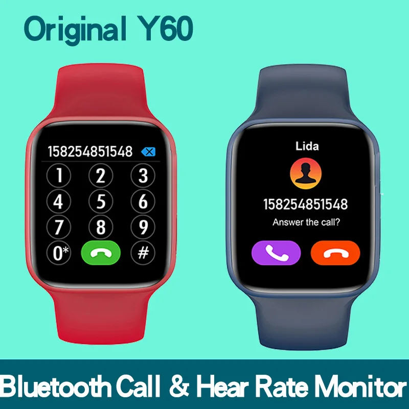 IWO Y60 Smart Watch 1.69inch Big Screen Bluetooth Call Music play