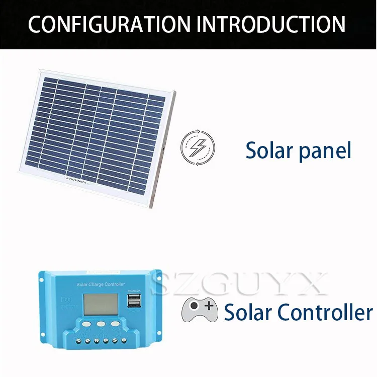 10W Home Solar Power Small System 12V Solar Panel For Mobile Phone Charging Lighting Night Market Outdoor