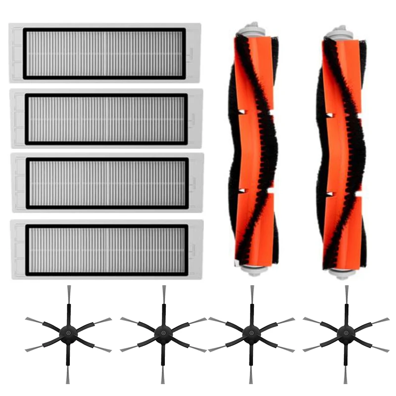 

XMX-Hepa Filter+6 Arms Side Brush+Main Brush for Xiaomi Mi Robot Vacuum 2 Roborock S50 Vacuum Cleaner Parts Acces