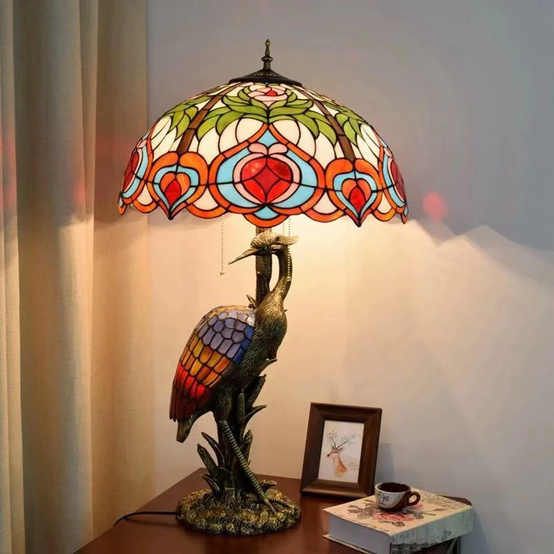 zaad thema Langskomen Art Deco Led E27 Tiffany Iron Resin Glass Led Lamp.led Light. Table Lamp.desk  Lamp.led Dest Lamp For Bedroom - Table Lamps - AliExpress