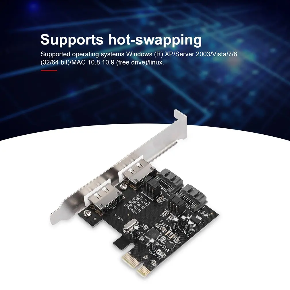 Настольный PCI-E для SATA3 PCI E SATA3.0 6 ГБ/сек. SSD Asmedia чип карты расширения ASM1061 с драйверами CD PCI-Express