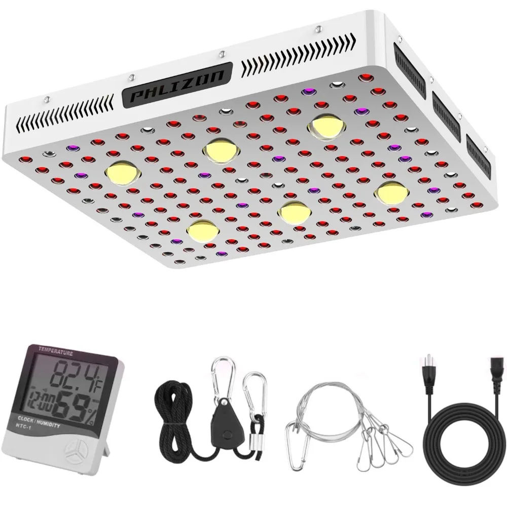 Phlizon grow lamp cob led grow light 3000 Вт полный спектр led kweeklampen растущий свет для Цветение растений дропшиппинг