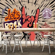 Milofi изготовителя на заказ 3D рок бар творческая культура фон обои росписи