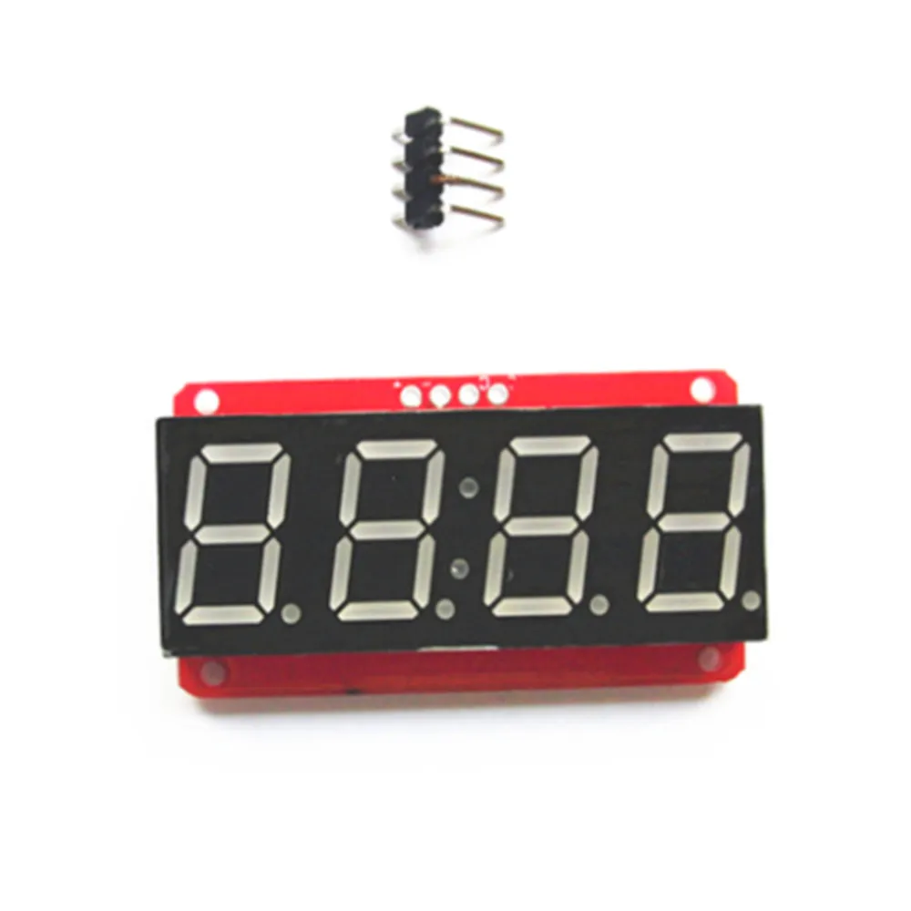 Free shipping Good quality red pcb board 7-Segment Backpack 4-Digit digital tube 0.56 inch LED module