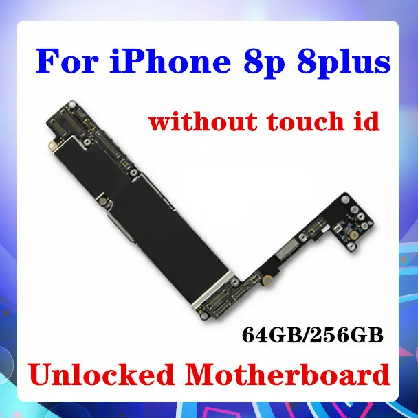 Материнская плата для iPhone 8 plus 64 Гб 256 ГБ без Touch ID iphone p логическая с полным чипом