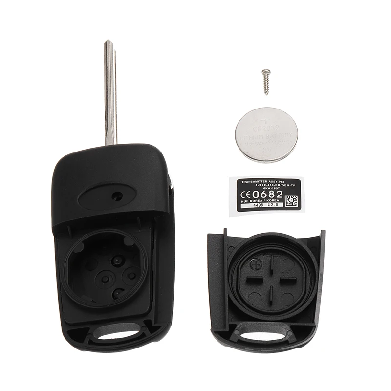 

New Remote Key Shell Fit For Kia Picanto 3 Buttons Key FOB Remote Case Shell Flip Remote Key Shell with CR2032 Battery