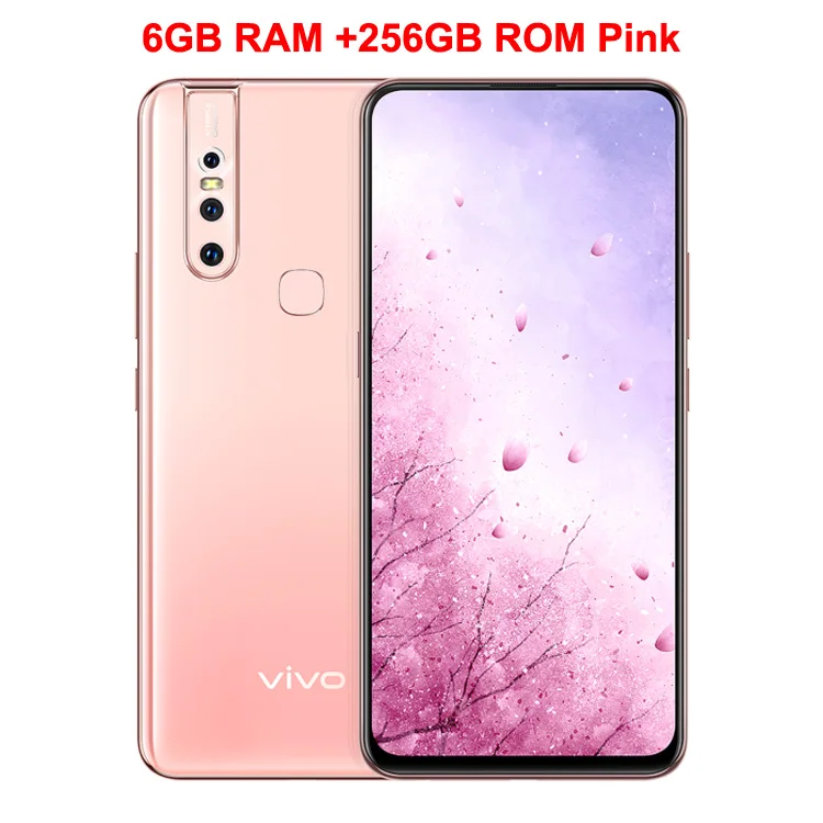 Vivo S1, мобильный телефон, 6,53 дюймов, экран, 6 ГБ ОЗУ, 256 Гб ПЗУ, Helio P70, четыре ядра, Android 8,1, три камеры, 3940 мАч, смартфон - Цвет: Pink 6GB 256GB