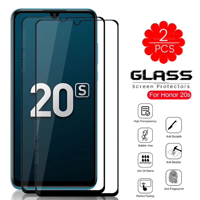 2 шт. Защитное стекло для Honor 20 s Honer MAR LX1H 6 15 дюйма экрана телефона закаленная