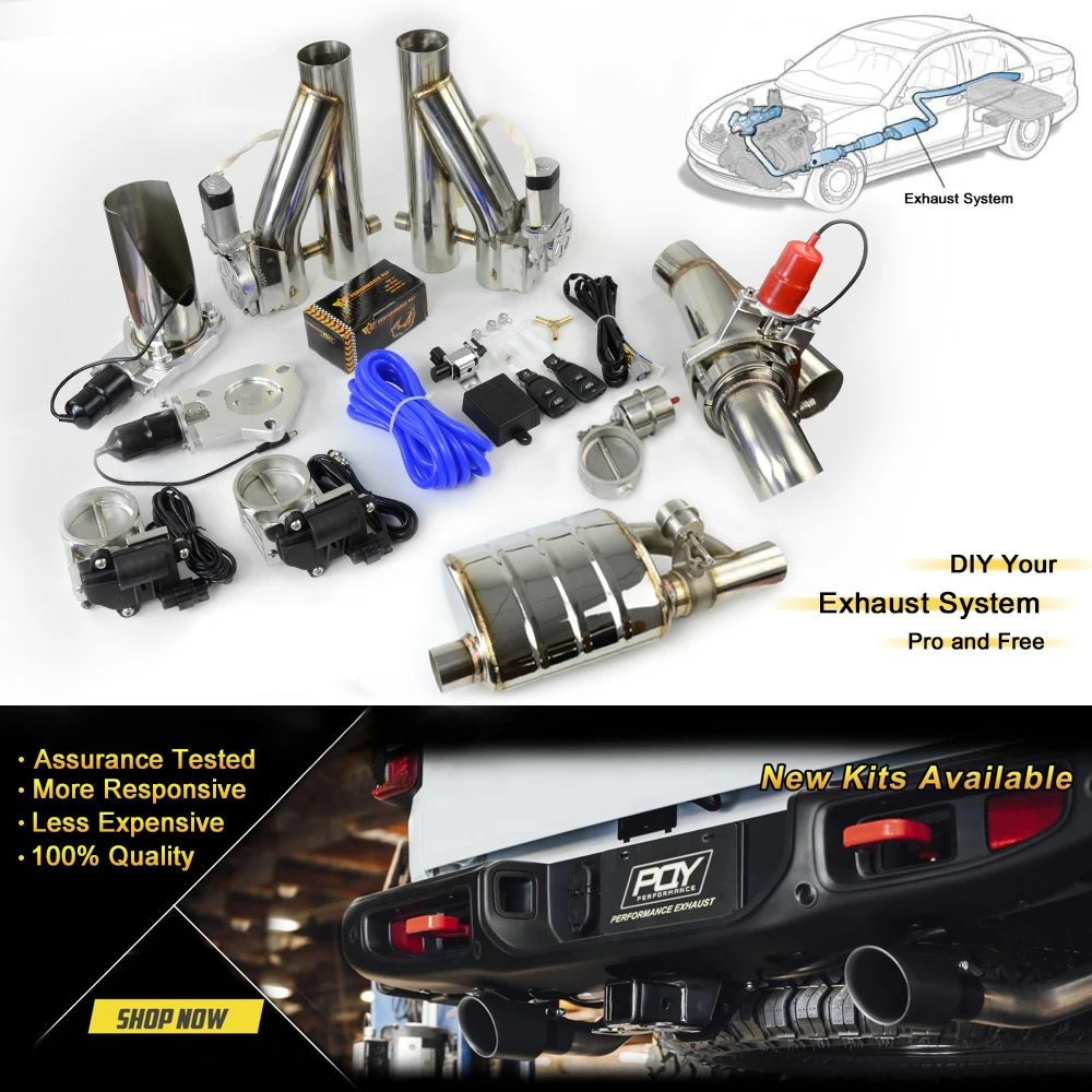 PQY-Universal-Stainless-Steel-304-2-5-3-Electric-Exhaust-Downpipe-Cutout-E-Cut-Out-Dual