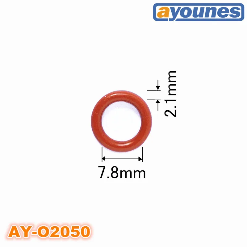 Fuel Injector Rubber Oring Seals 7.8*2.1*12mm Mazda Toyota Mitsubishi Car Accessories Repair Rebuild Kits 100pcs