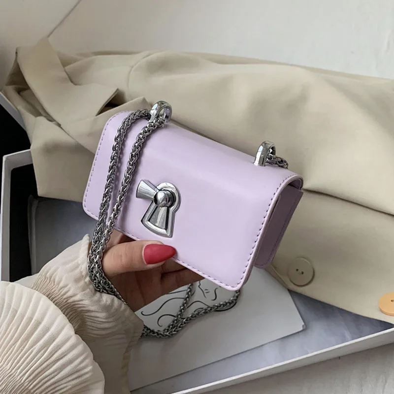 

Chain Square Crossbody Bags for Women 2020 New Fashion Trend Korean Version of The Simple Shoulder Bag Purse Phone Bag