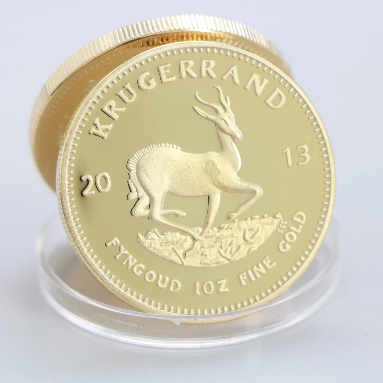 2013 Южная Африка Саудовская Krugerrand 1OZ позолоченная монета Paul Kruger Token Value