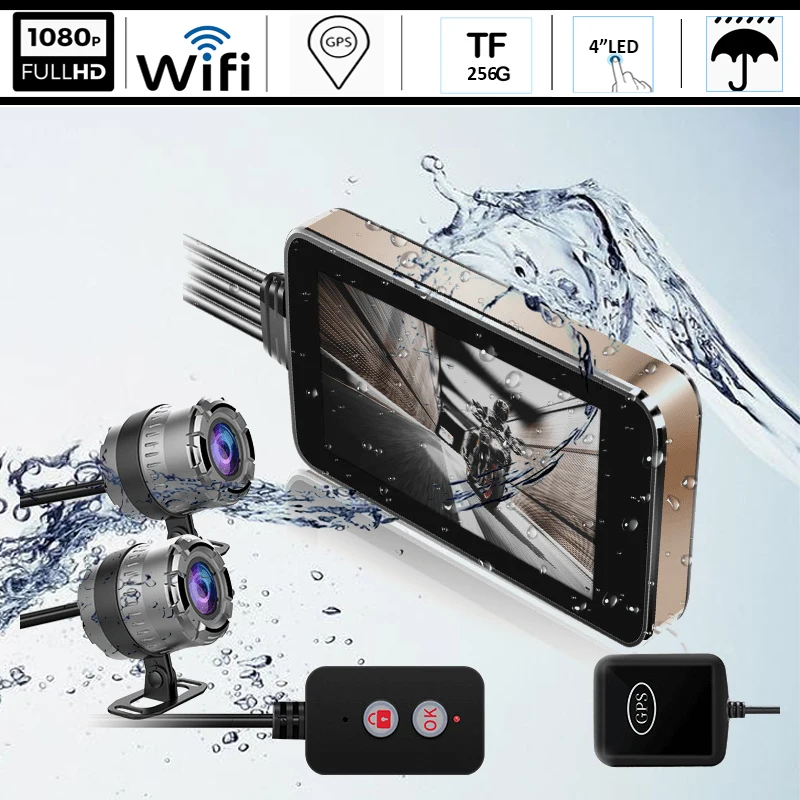 GPS-WIFI-HD-1080P-Waterproof-Camera-Motorcycle-DVR-Front-Rear-Dual-Cam-Driving-Video-Recorder-Dash