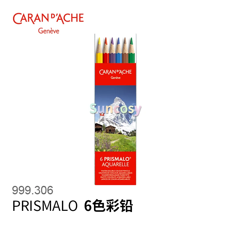 CARAN D'ACHE Crayon de couleur PRISMALO Aquarelle, 80 pièces