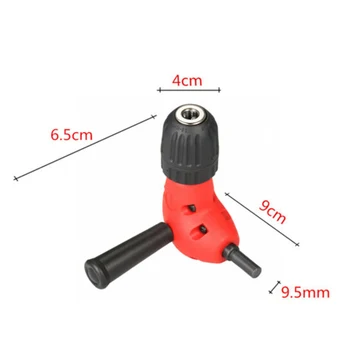 

Right Angle 90° Angle Drill Attachment Adapter Keyless Chuck With Side Handle