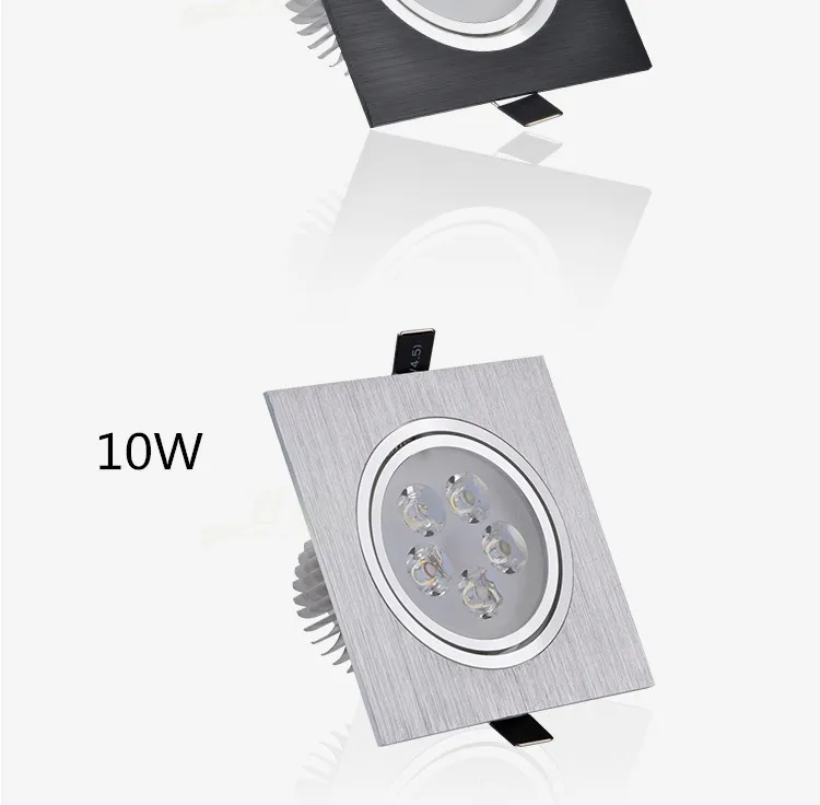 Description Picture 6 of itemDimmable Square led downlight 6w 10w 14w 12V 220V recessed cabinet bulb square spotlight ceiling led driver for home decoration
