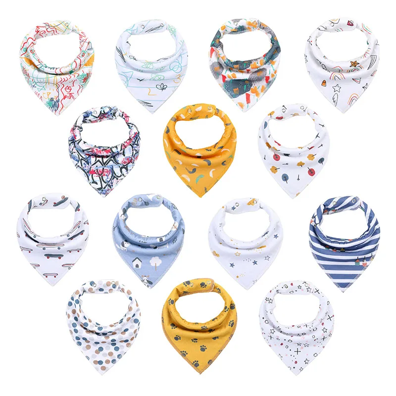 

Baby Bandana Drool Bibs 8 Pack Set for Boys and Girls 100% Organic Cotton Soft and Absorbent Baby Drool Bibs for Newborns