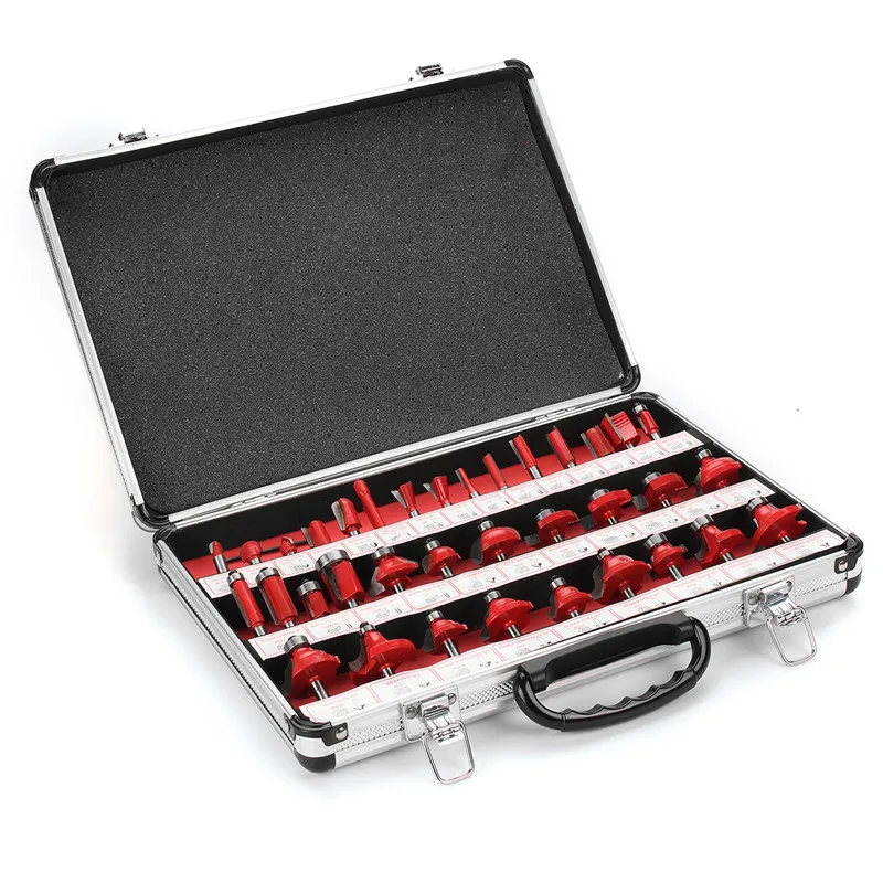 

35pcs 1/4 Inch Shank Router Bit Set Tungsten Carbide Tip Router Wood Cutter Tool set Milling Cutters Router for Woodworking