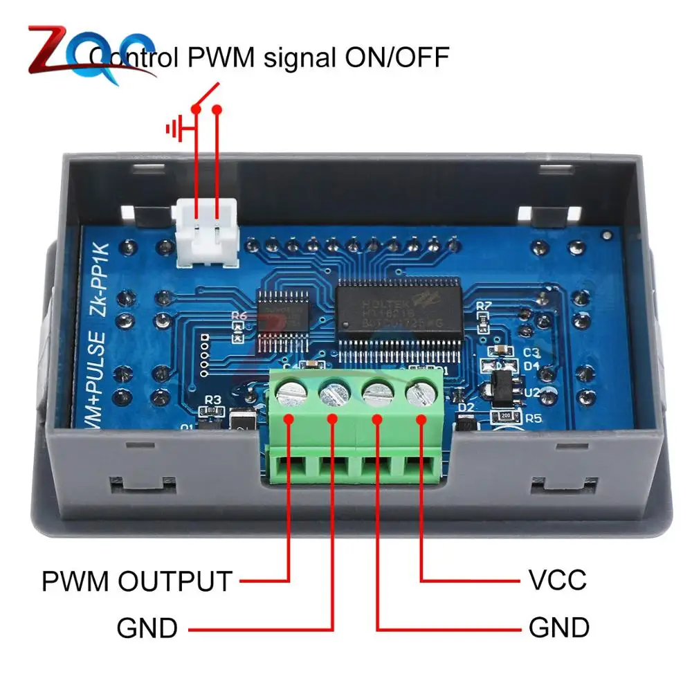 ЖК-Цифровой PWM генератор сигналов импульсный Частотный рабочий цикл регулируемый квадратный волновой генератор для шагового двигателя генератор сигналов