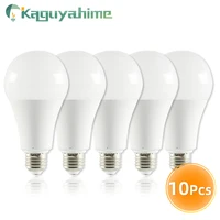 Kaguyahime 10 قطعة عكس الضوء E27 LED 220V مصباح LED E27 لمبة E14 24W 20W 15W 12W 9W عالية مشرق LED ضوء Lampada لامبارا بومبيليا