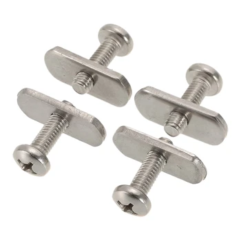 

New Arrival-4Sets Kayak Canoe Boat Screws+Track Nuts Stainless Steel Rail/Track Hardware Gear Mounting Replacement Kayak Accesso