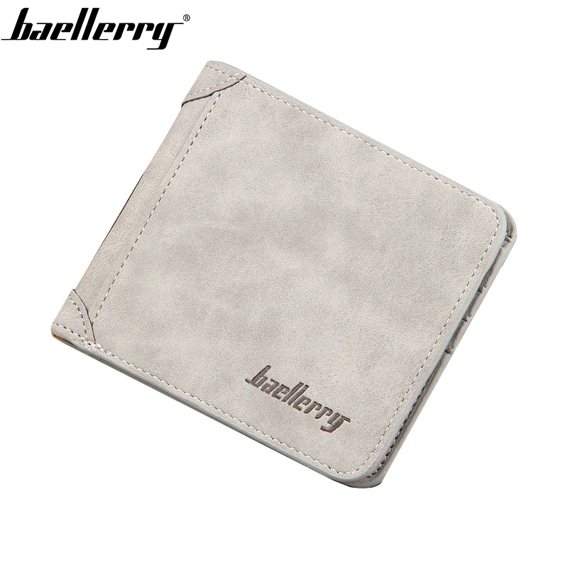 Мужской кошелек Baellerry из матовой искусственной кожи в стиле ретро два складных