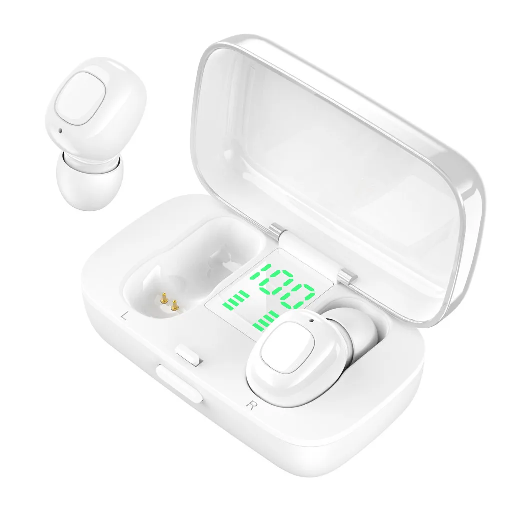 XG-23 Bluetooth наушники светодиодный цифровой TWS трогательный наушник стерео водонепроницаемые спортивные наушники игровая гарнитура наушники для телефона