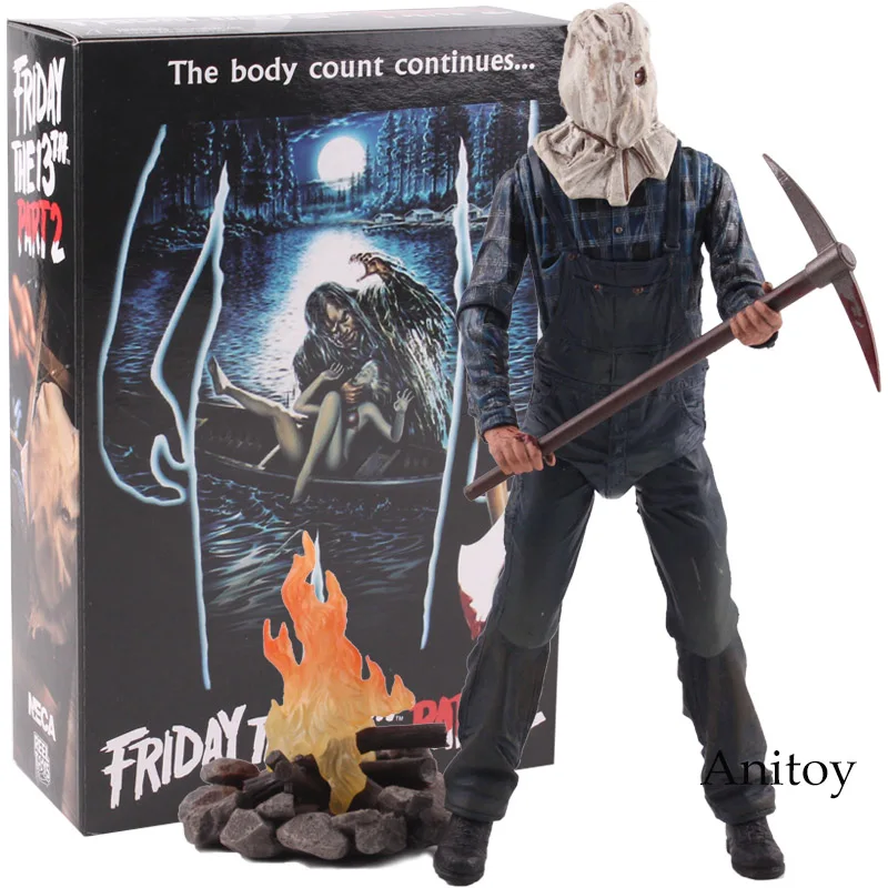 NECA Friday 13 часть 2 Джейсон Вурхиз ПВХ фигурка Коллекционная модель игрушки 19 см