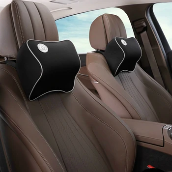 

1 Pcs Car Pillow Space Memory Foam Fabric Neck Headrest Vehicular Pillow Car Seat Cover Headrest Car Interior Accessories